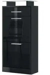 SCHUHSCHRANK Loret Front in Schwarz Hochglanz