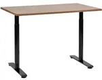 SCHREIBTISCH braunschwarz 120/72 cm manuell h&ouml;henverstellbar Destin IV