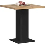 ESSTISCH Eiche Artisan, schwarz 70 x 70 cm, K&uuml;chentisch quadratisch