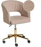 SCHREIBTISCHSTUHL Boucl&eacute; Beige Katonah