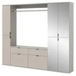 GARDEROBEN-SET Kaschmir 212 x 193 cm, Garderobenschrank mit Spiegel