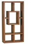 B&Uuml;CHERREGAL &ndash; Naturholz, 90x180 cm, Massiv, Ablagef&auml;cher, Landhausstil