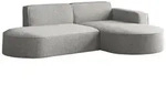 ECKSOFA Hana L-Form 3-Sitzer Ecke Rechts, Boucle, Hellgrau 241/73/168 cm