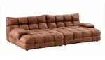 BIG SOFA AMIA Braun Lederfaserstoff