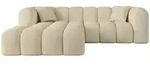 ECKSOFA Ottomane Links OLEA-L1 - 231x173x74 cm Taupe