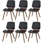 ESSZIMMERSTUHL Schwarz 6er-Set