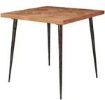 ESSZIMMERTISCH &ndash; Quadratisch Akazie Massivholz 80x76x80 cm Metall Industrial