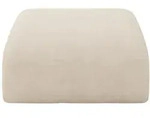 POUF MIRA-PUF 91x89x40 Beige cm Velours Modular Sitzhocker