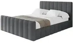 POLSTERBETT mit Bettkasten, Fu&szlig;teil und Lattenrost, Boxbett ohne Matratze -...