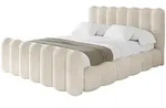 POLSTERBETT mit Bettkasten, Fu&szlig;teil und Lattenrost, Bett mit Matratze H3/H4 -...