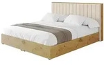 POLSTERBETT mit Bettkasten und Lattenrost, Boxbett ohne Matratze - ENZO4 180x200