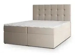BOXBETT PALMA 160x200 cm mit Matratze und Topper, H2+H3 - Beige