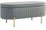 SITZBANK Polyester Metall Grau