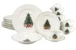 Kombiservice Tannenbaum Multicolor/Wei&szlig;, 30-teilig