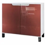 KOMMODE Sylt Bordeaux Hochglanz