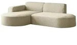 ECKSOFA Hana L-Form 3-Sitzer Ecke Links, Boucle, Beige 241/73/168 cm