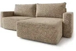 ECKSOFA BELISE BL Beige Chenille mit Schlaffunktion