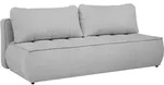 SCHLAFOSOFA Doris mit Schlaffunktion und Bettkasten, DL-System, Hellgrau