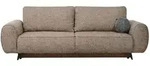 SCHLAFSOFA Vito 3-Sitzer mit Bettkasten, DL-System, Chenille-Stoff, Braun