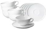 TEETASSEN MIT UNTERTASSEN Skagen wei&szlig; 180 ml 6er Set