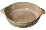 AUFLAUFFORM RUND Tortosa braun 33 x 27 cm