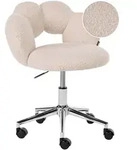 SCHREIBTISCHSTUHL Boucl&eacute; Hellbeige Whizzy