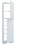 Schuhschrank FULISA Wei&szlig; ca. 50x180x17 cm