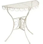 BISTROTISCH 80/36 cm Metall Hellbeige Juina