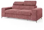 BETTSOFA BENETE Rosa Cordstoff mit Schlaffunktion