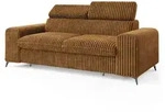BETTSOFA BENETE Orange Cordstoff mit Schlaffunktion