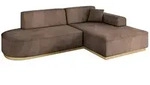 ECKSOFA Ottomane Rechts IREA-L1-v2 - 232x165x80 cm Braun