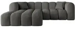 ECKSOFA Ottomane Links OLEA-L1 - 231x173x74 cm Anthrazit
