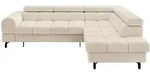 ECKSOFA mit Schlaffunktion Ottomane Rechts LUMA-L 272x203x70 Beige Cord