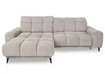 ECKSOFA Marco Mini mit elektrisch ausfahrbarem Sitz und verstellbaren Kopfst&uuml;tzen,