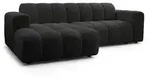 ECKSOFA TISI Schwarz Strukturstoff