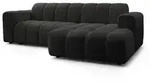 ECKSOFA TISI Schwarz Strukturstoff