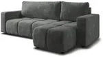 ECKSOFA RAMIL Grau Chenille mit Schlaffunktion