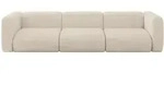 MODULARES Sofa 3-SITZER MIRA-S2 319x89x70 Beige cm Velours
