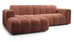 ECKSOFA TISI Orange Strukturstoff