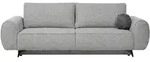 SCHLAFSOFA Vito 3-Sitzer mit Bettkasten, DL-System, Chenille-Stoff, Hellgrau