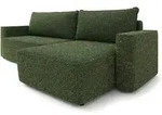 ECKSOFA BELARO BL Gr&uuml;n Chenille mit Schlaffunktion