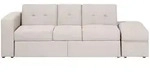 3-SITZER-SCHLAFSOFA beige mit Stauraum Ottomane Falster