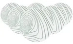 FR&Uuml;HST&Uuml;CKSTELLER Life Nature Jahresringe wei&szlig;-gr&uuml;n &oslash; 22,5 cm 6er Set