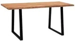 Esstisch ca. 180x90x76 cm Echtholz/Schwarz