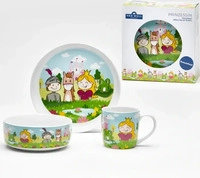 Van Well KINDERGESCHIRR SET Prinzessin bunt 3-tlg.