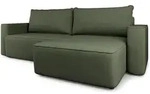 ECKSOFA BELISE CL Olivgr&uuml;n Veloursstoff mit Schlaffunktion