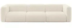 MODULARES Sofa 3-SITZER MIRA-S2 319x89x70 Beige cm Boucl&eacute;