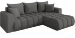 ECKSOFA mit Schlaffunktion Ottomane Rechts MILA-L-v1 277x195x86 Grau Boucl&eacute;