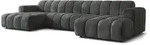 WOHNLANDSCHAFT AENIS Grau Chenille