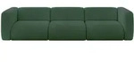MODULARES Sofa 3-SITZER MIRA-S2 319x89x70 Gr&uuml;n cm Cord